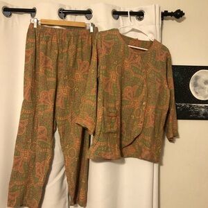 Vintage cotton Asian set